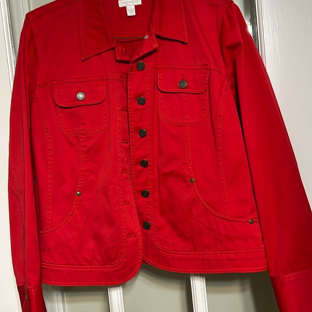 Red Denim Jacket